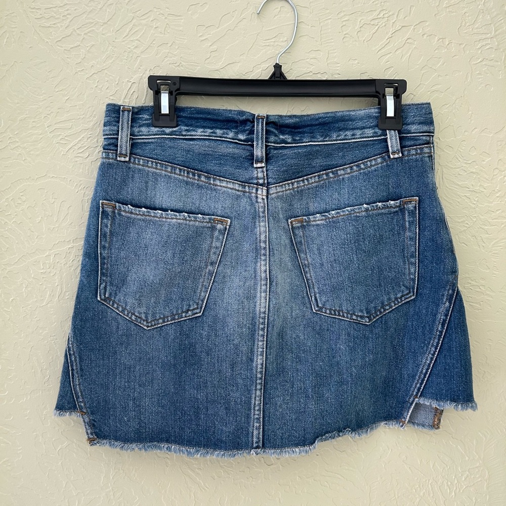 FRAME Denim Mini Jean Skirt Size 27 - Picture 3 of 7